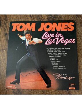 Tom Jones Live in Las Vegas at the Flamingo Vinyl LP Stereo PAS 71031 Parrot Rec